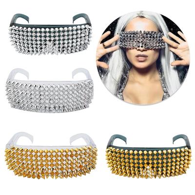 Modische Vollnieten-Sonnenbrille Halloween-Verkleidungsbrille Für Modebewusste Allround-Brillen