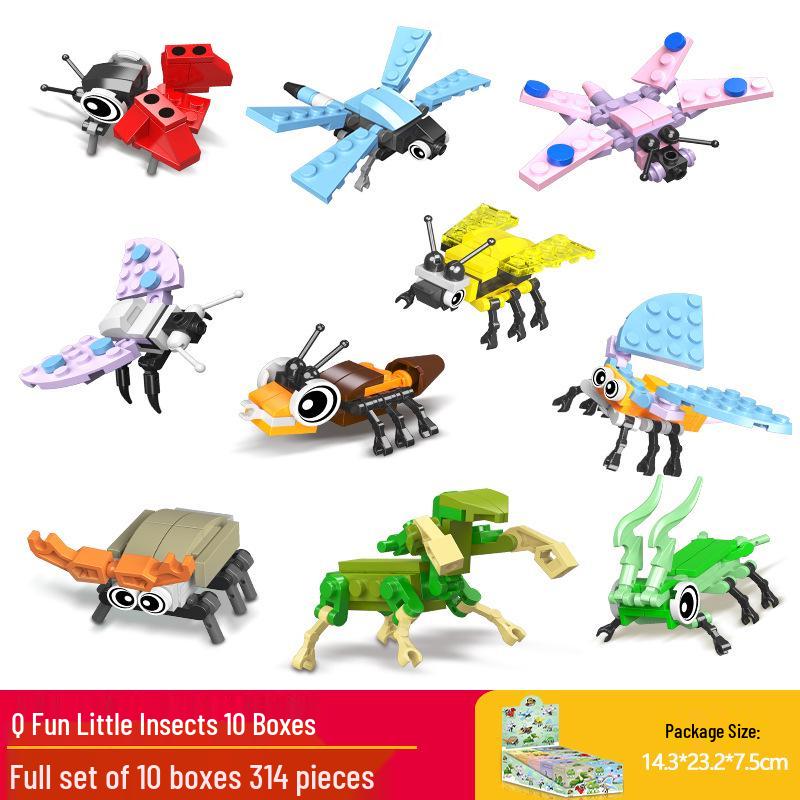 Xiaomingxing Bausteine - Kompatibel mit Lego, Pädagogisches Montagespielzeug mit kleinen Partikeln für Jungen