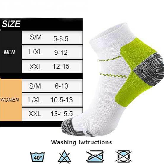 Non-Slip Compression Socks for Sports & Leisure - Alleviate Plantar Fasciitis, Heel Spurs, Arch Pain, Perfect for Running & Basketball