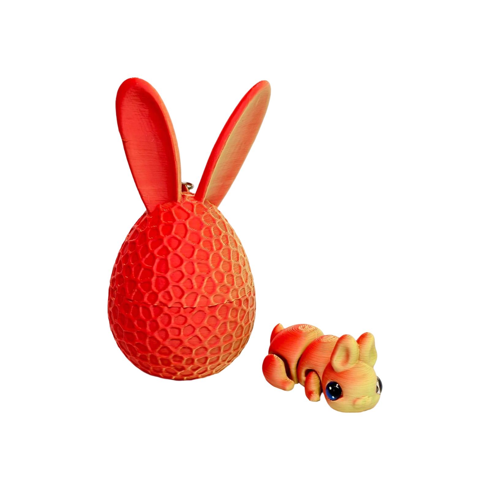 

Egg Keychain With Articulated Joints: Easter Stress-Relieving Toy And Decorative Ornament One Size