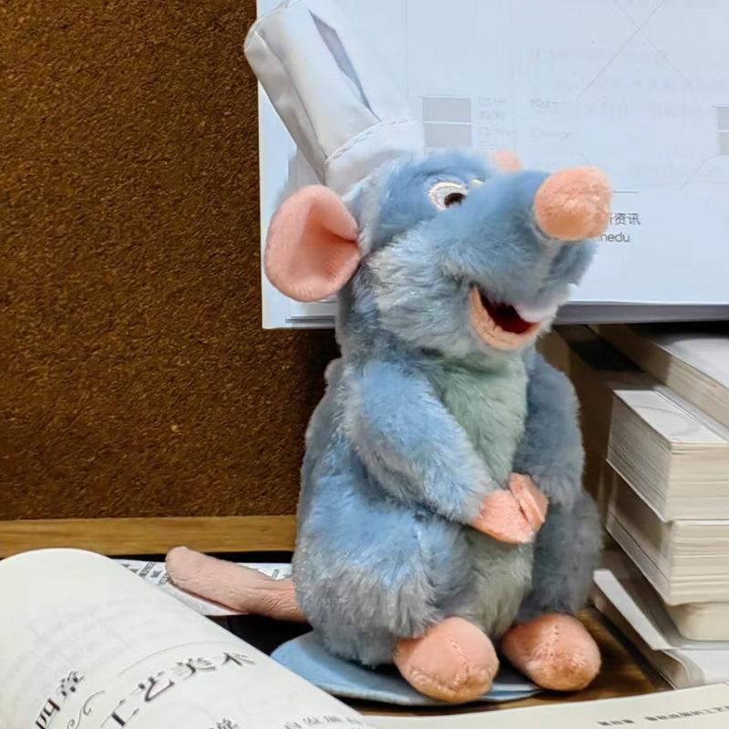 Anime Ratatouille Chef Remy Magnetic Plush Toy Cute Room Decor Kids Shoulder Doll Gift