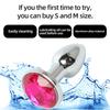 Anal Plug Heart Xxs Sizes Stainless Steel Crystal Anal Plug Removable Butt Plug Stimulator Anal Sex Toys Prostate Massager Dildos