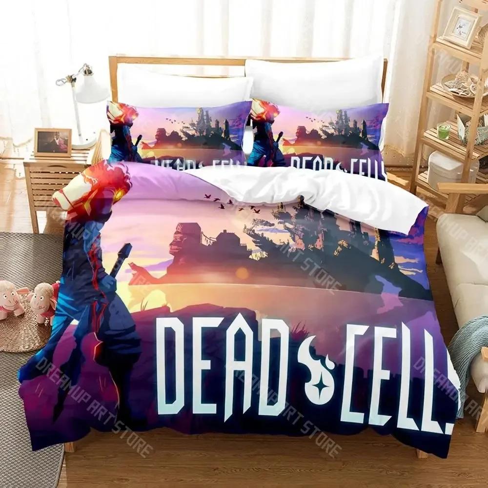 Dead Cell Bedding Set Single Twin Full Queen King Size Bed Set Aldult Kid Bedroom Duvetcover Sets 3D Print Game Anime Kawaii