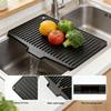 Silicone Kitchen Countertop Drying Mat & Heat-Resistant Drainage Board