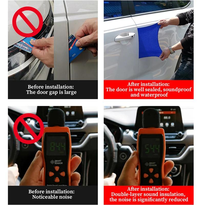 Gumový těsnicí pás na dveře auta 10m/8m/5m Silné lepidlo Těsnicí hmota na dveře auta Typ B Protiprachový Hluk Větrný Těsnicí páska na dveře auta