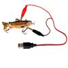 Electric Fishing  Lures 3.5" USB Rechargeable LED Light Bait Swimbaits Robotic Lures Crankbait Fishing Tackle Lifelike Fish