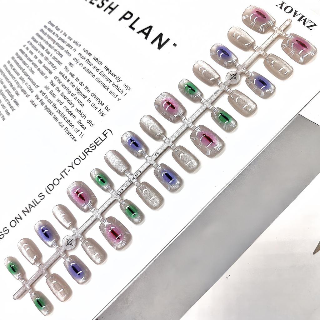Cartoon Multi-Pattern High-Quality Wearable Nail Tips for Professional & Commute Style Manicure