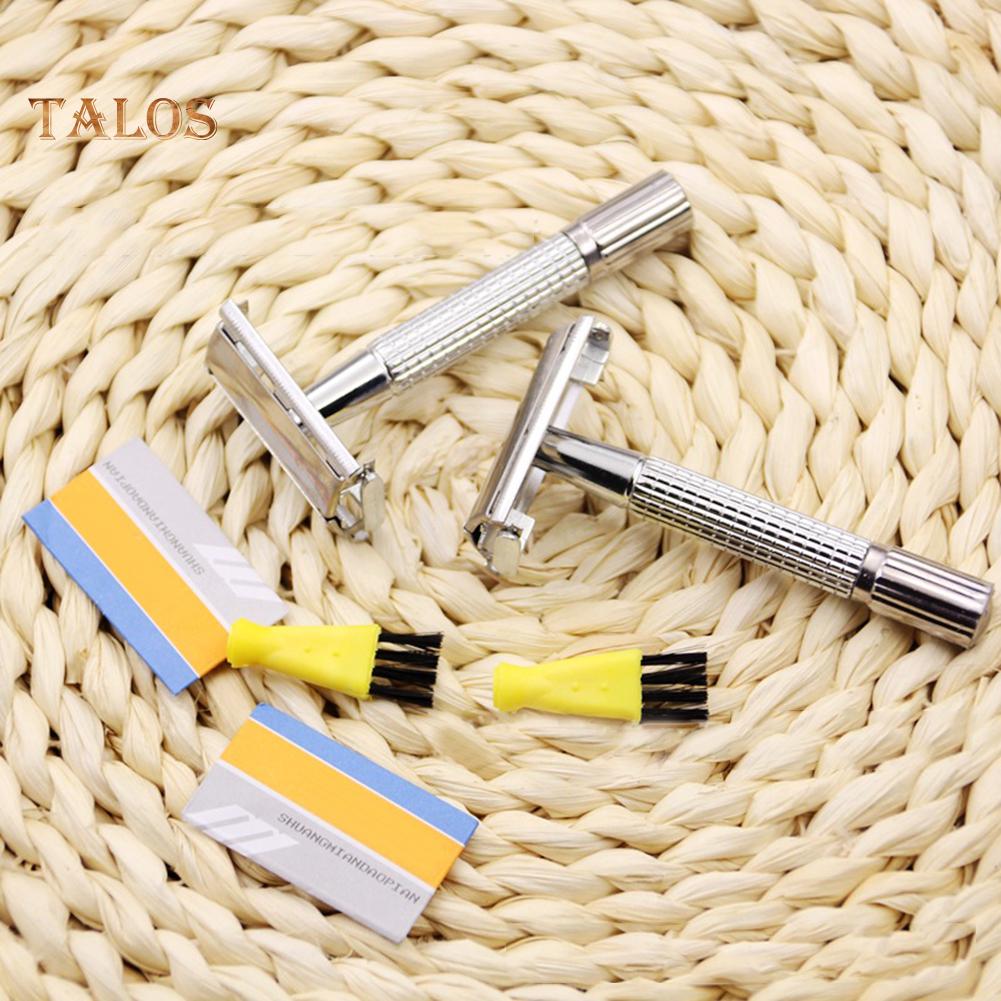TBH Men Classic Manual Double-Edged Razor Hair Removal Blade Beard Trimmer Shaver