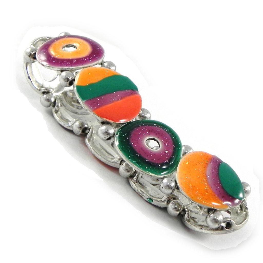 NOA [H8889] - Bracelet Créateur 'Coloriage' vert orange