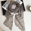 New silk scarf premium printing loose multi-purpose simple polka dot headband leopard print sweet cool streamer
