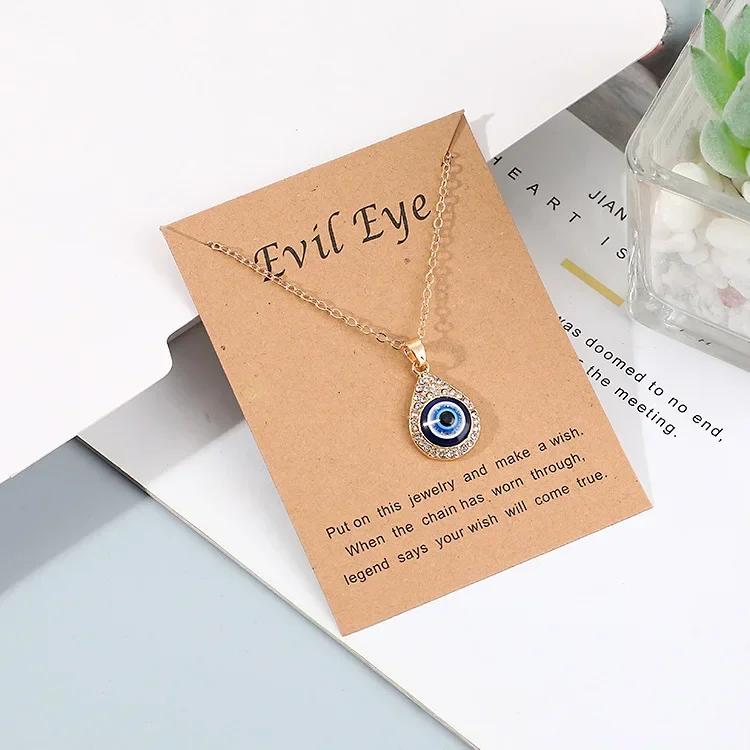 

New Creativity Turkish Blue Evil Eye Necklace for Women Charm Gold Color Snowflake Pendant Stainless Steel Chokers Chain Jewelry