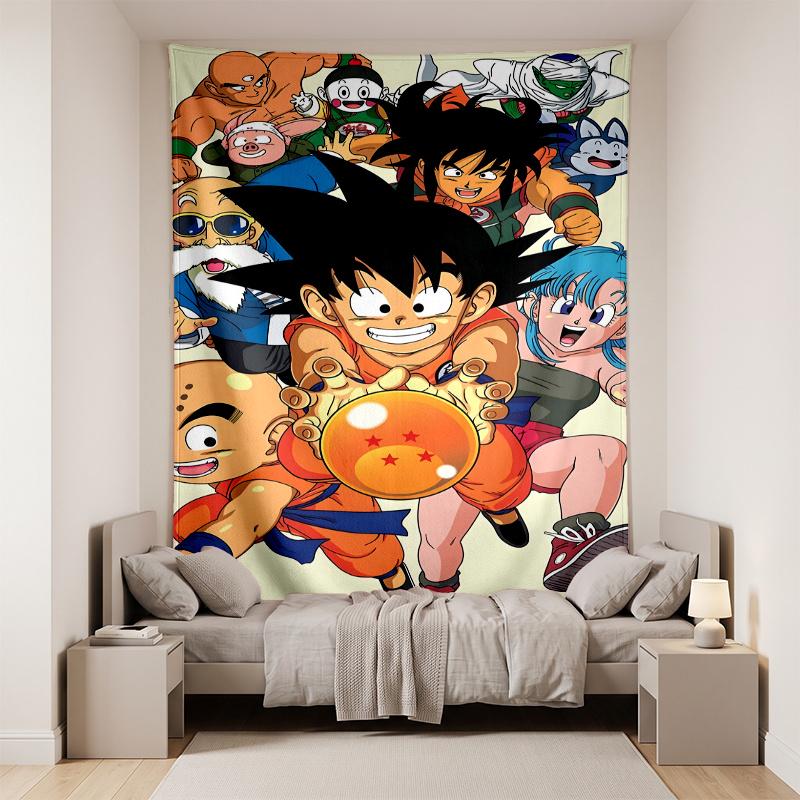 Dragon Ball (37) Wandteppich Wandbehang Kulisse Für Schlafzimmer Wohnzimmer Heimdekoration