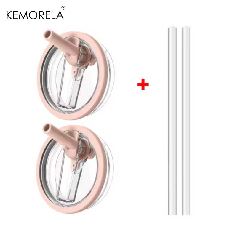 40oz Flip Straw Leak Proof Lid for 2.0 Tumbler Lid Replacement for Car Cup Accessories Straw Cover Cleaning Brush with Straw