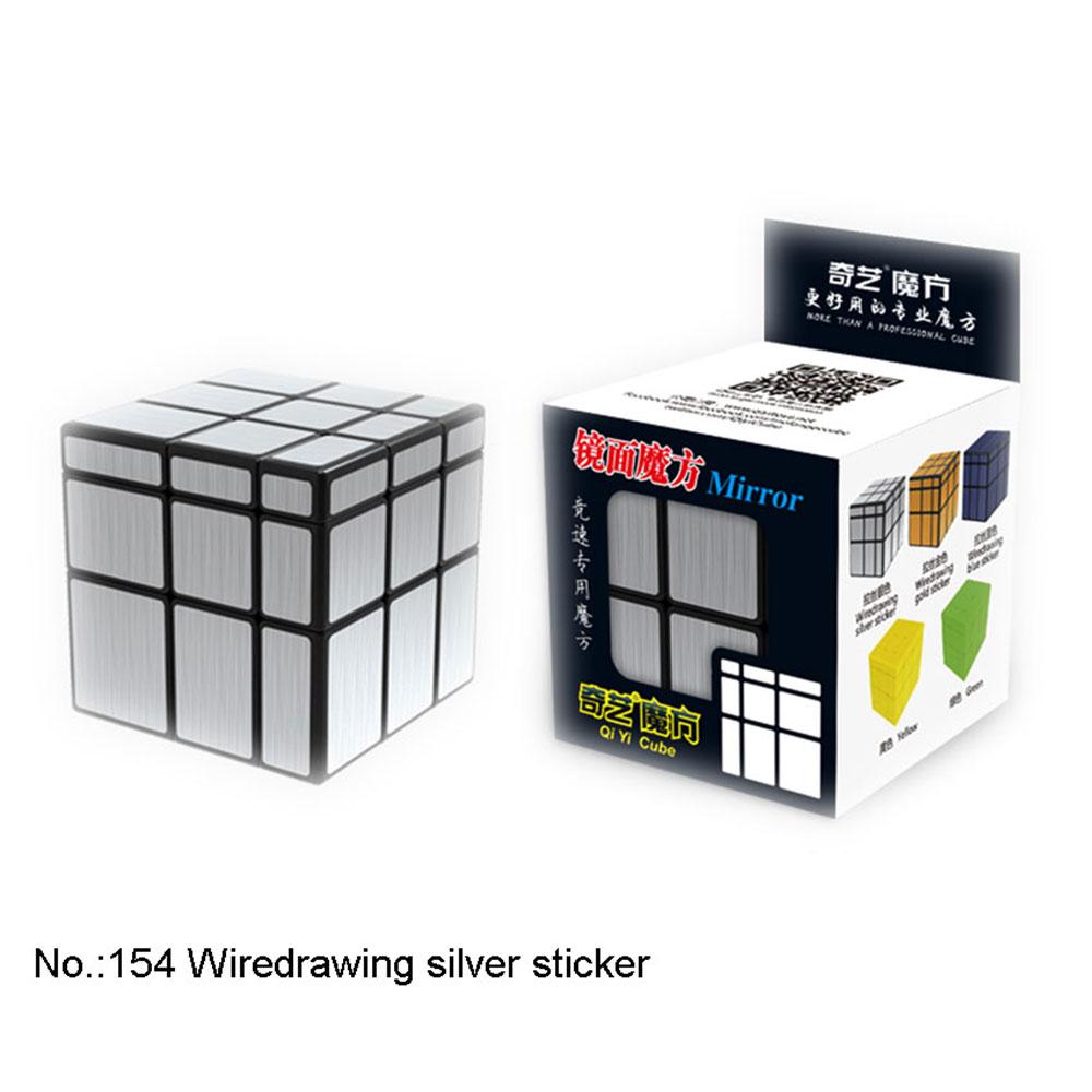 Professional Children s 3x3x3 Plastic Mirror Puzzle Cube Toys Magic Cubes серебряный