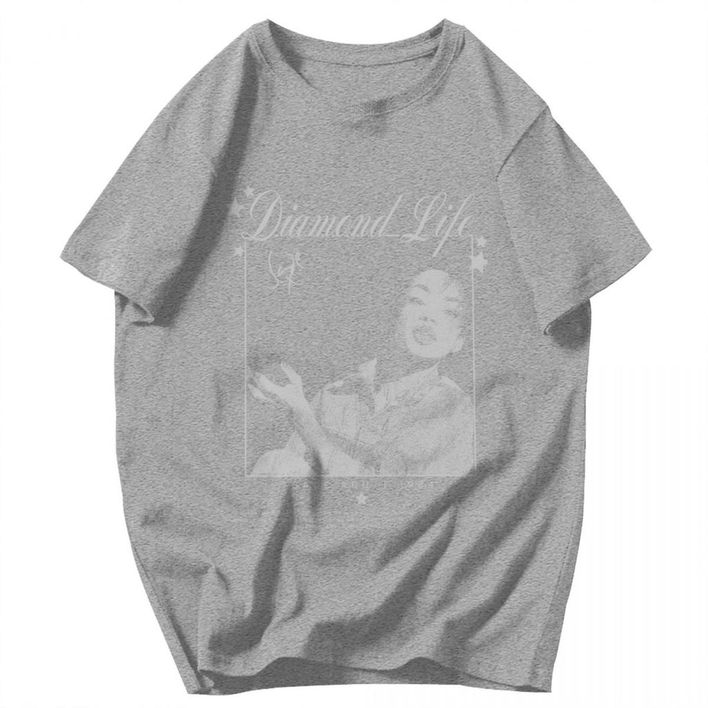 Men T Shirt Diamond Life Folasade Adu Jazz Fans Gifts Pops Y2K Graphic Quality Unisex Clothing T Shirts