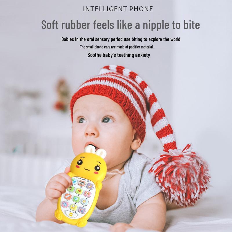 Baby Weich-Beißring Telefon: Frühe Bildung Geschichten Spielzeug für Babys