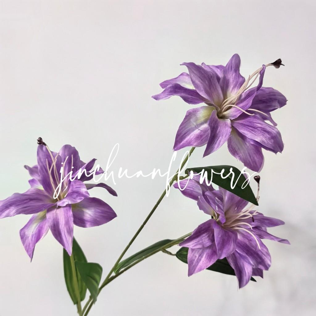 New 3D Printed Lily Simulation Flower for Wedding and Home Decoration Decoration Lily Photography Props Flower Materials