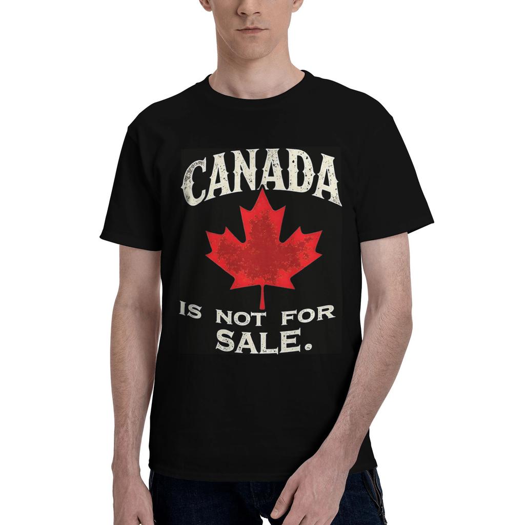 Unisex Elbows Up Canada Is Not For Sale T Shirts Cotton Clothing Beach Short Sleeve TShirt O Neck Trendy Cool Tee Shirt Plus Size