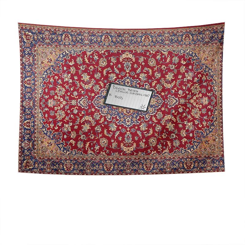 Vintage Persian Rug Tapestry Wall Hanging Bohemian Home Decor Room Divider Wall Art Textile Large Area Rug Throw