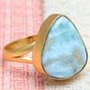 Larimar Gemstone Handmade Silver Jewelry  "10"