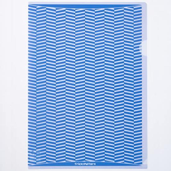 Hisago Antibacterial Clear Folder A4 Light Blue Trick!