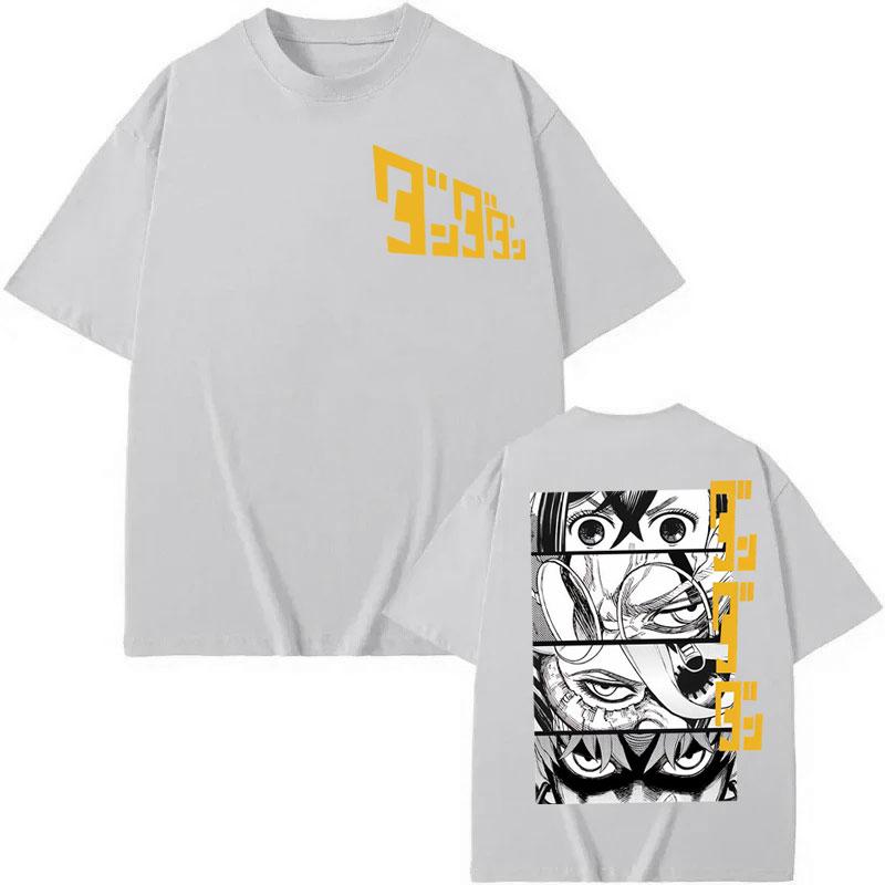Japanese Manga Dandadan Graphic T Shirts Men Women Cartoon Short Sleeve T-shirts High Quality Cotton Oversized T-shirt