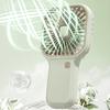 Portable Handheld Fan with Ice Cooling 6 Gear Wind Mini Personal Fans with Detachable Base Lightweight Rechargeable Fan for Office Travel Camping
