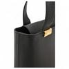 Authentische Ferragamo 2-Wege-Handtasche schwarzes Leder sf5608cc