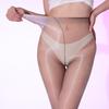 Ultra-Thin Oil Shiny Tights Stocking Women High Waist Silk Sexy Glossy Transparent One Line Close Crotch Waistless Pantyhose