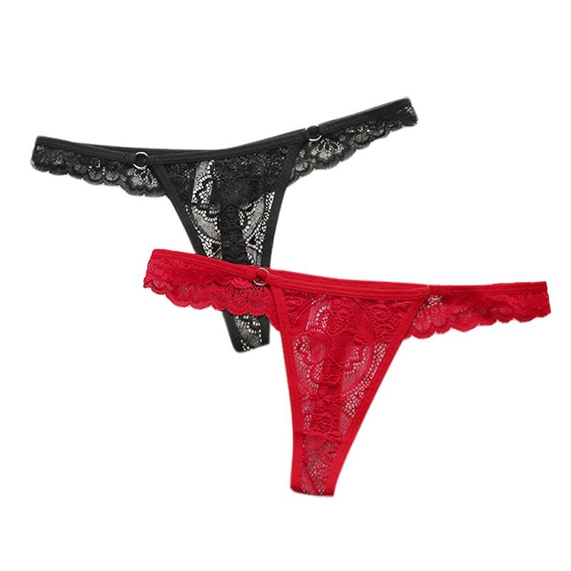 Underwear lace pure desire style fashion new thong women's sexy pure cotton crotch breathable quick-drying seamless underwear