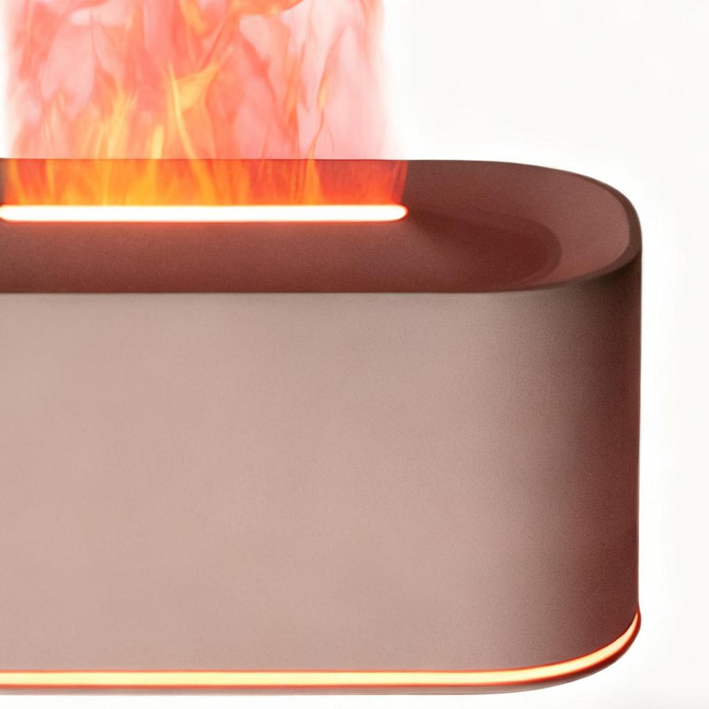 Flame Diffuser 220ml Scent Device With 7-Color Lights Fireplace Aromatherapy Diffuser For Homeowners Apartment Living Room