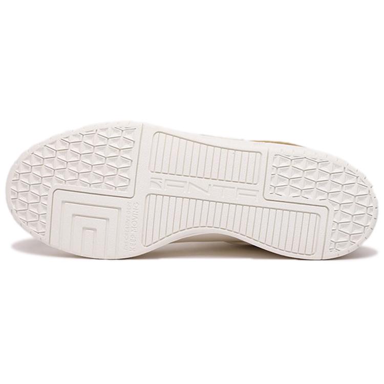 New Anta Low Top Skateboard Shoes Men's White Yellow 112148081R-2