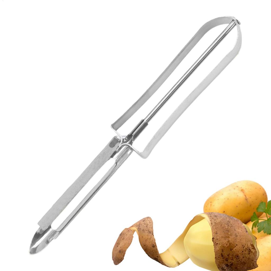 Kitchen Potato Peeler Stainless Steel Vegetables Planer Tomato Melon Ergonomic Handle Scraper Peeling Tool