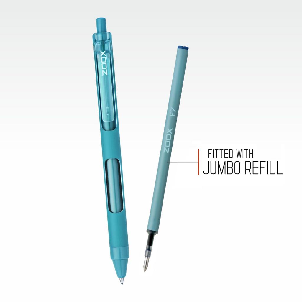 Flair Zoox F7 0.7mm Retractable Gel Pens Blue Ink Pack Of 1 x 5pcs Smooth Writing Waterproof Ink For School Office Journaling