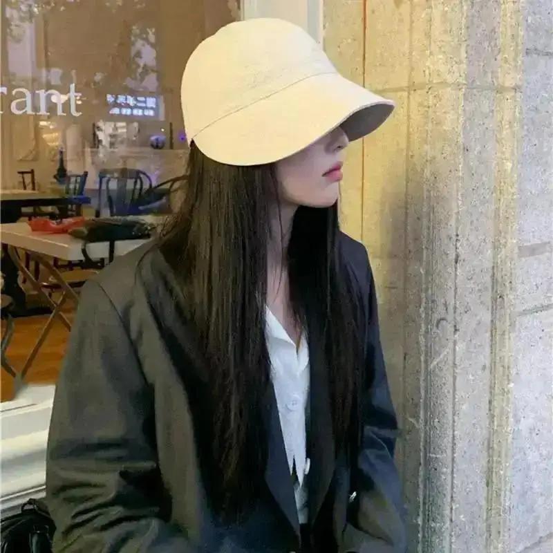 Baseball Cap Enlarged Sun Hat Korean Version Summer Sun Protection Hat Small Wide Brimmed Duckbill Hat That Highlights The Face