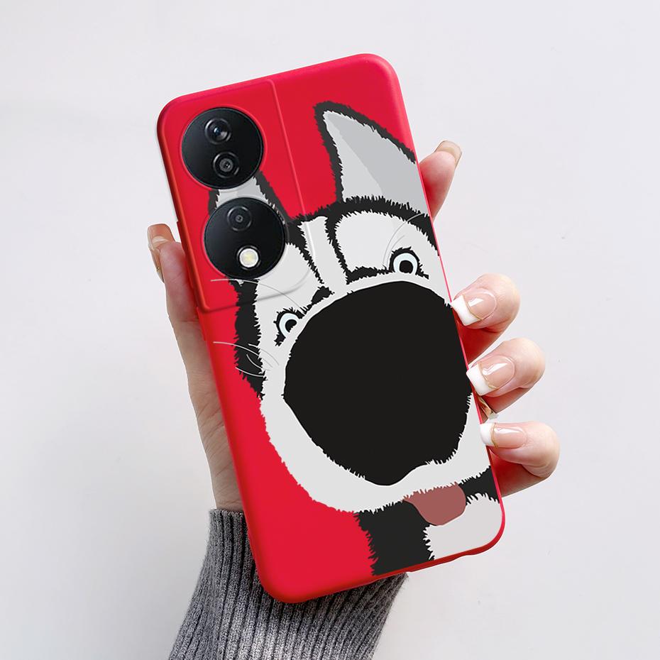 For Honor 90 Smart Case Cute Rabbit Panda Soft Silicone Back Cover For Honor 90 Smart 90Smart CLK-NX1 CLK-NX3 Phone Case Coque