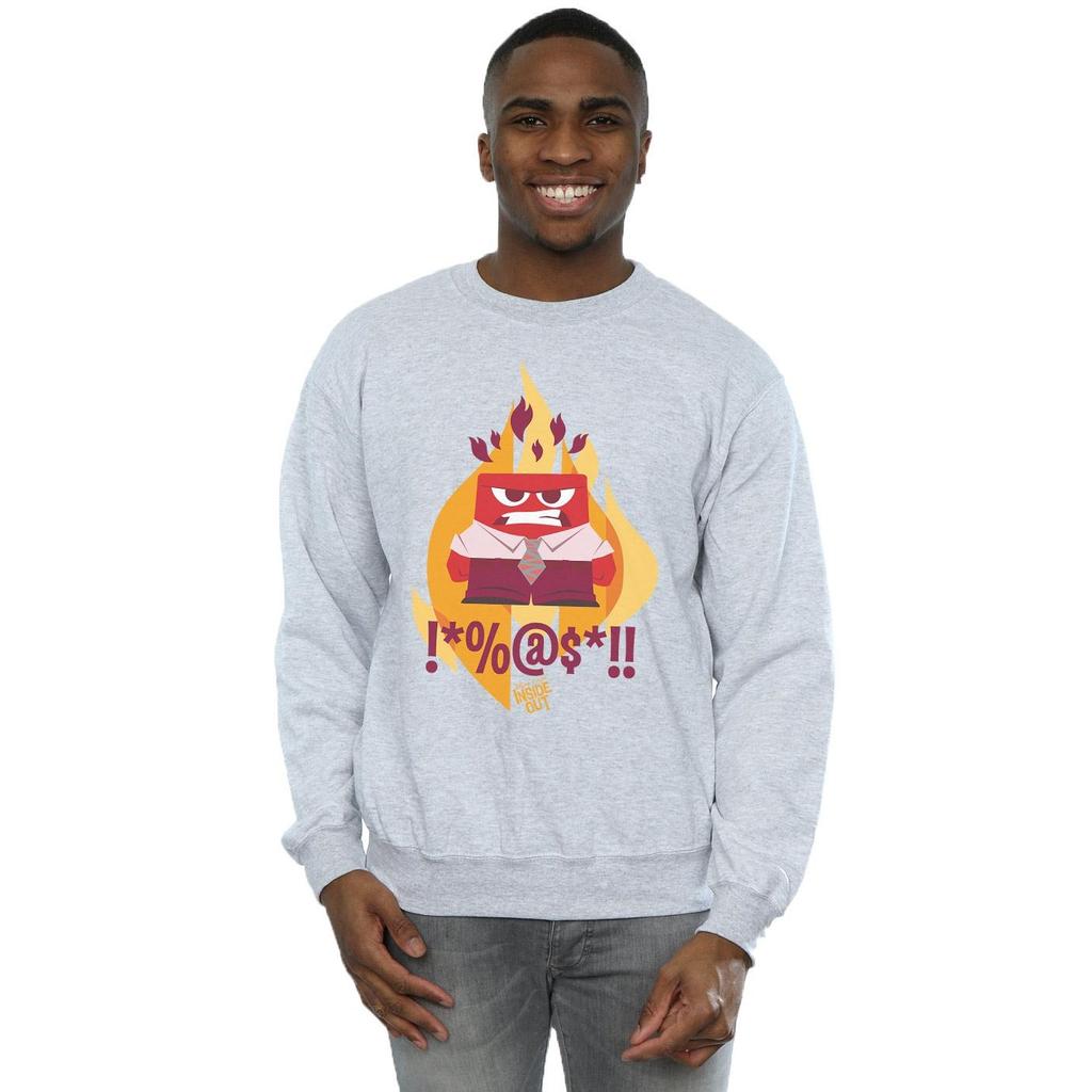 Disney Mens Inside Out Fired Up Sweatshirt