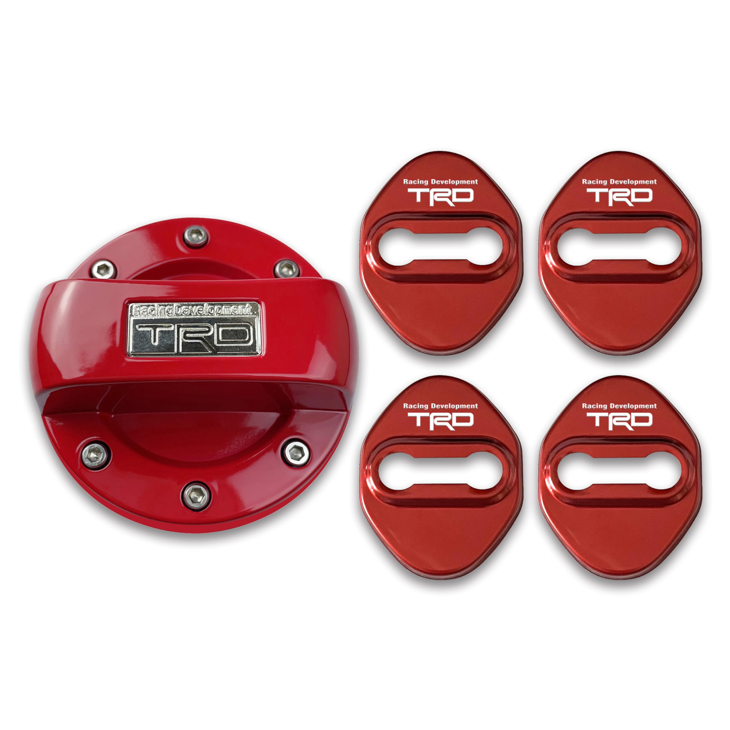 

Крышка лючка бензобака TRD Toyota, Крышка топливного бака, Накладка на дверной фиксатор, Накладка на дверной замок, Набор наклеек (красный) [Параллельный импорт]