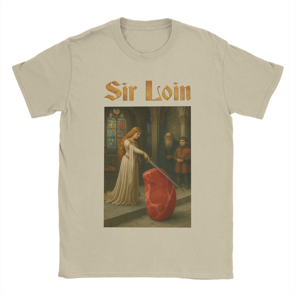 Sir Loin TShirt Summer Fashion T Shirts Couple 100 Cotton Comfortable Oversize Top Tees Short Sleeve Y2K Fun Tshirt