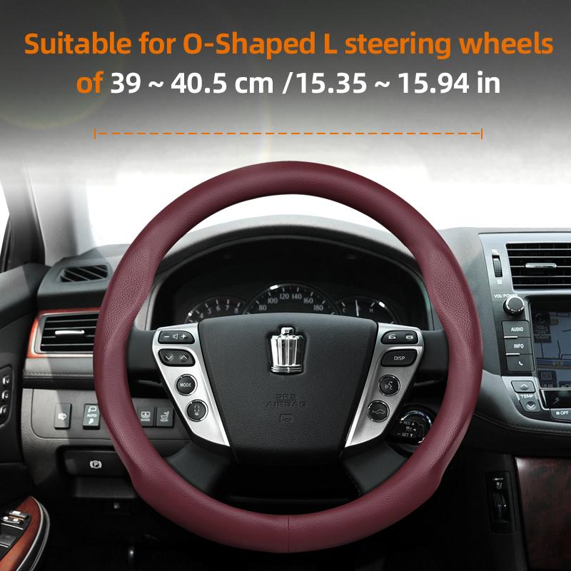 Suitable for Toyota Crown Ultra-Thin Breathable Leather Steering Wheel Cover Suitable for Royal Saloon Athlete Majesta Hybrid Crossover Sport