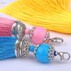 8cm Medium Tassel with Lobster Clasp for Crafts and Fan Decorations