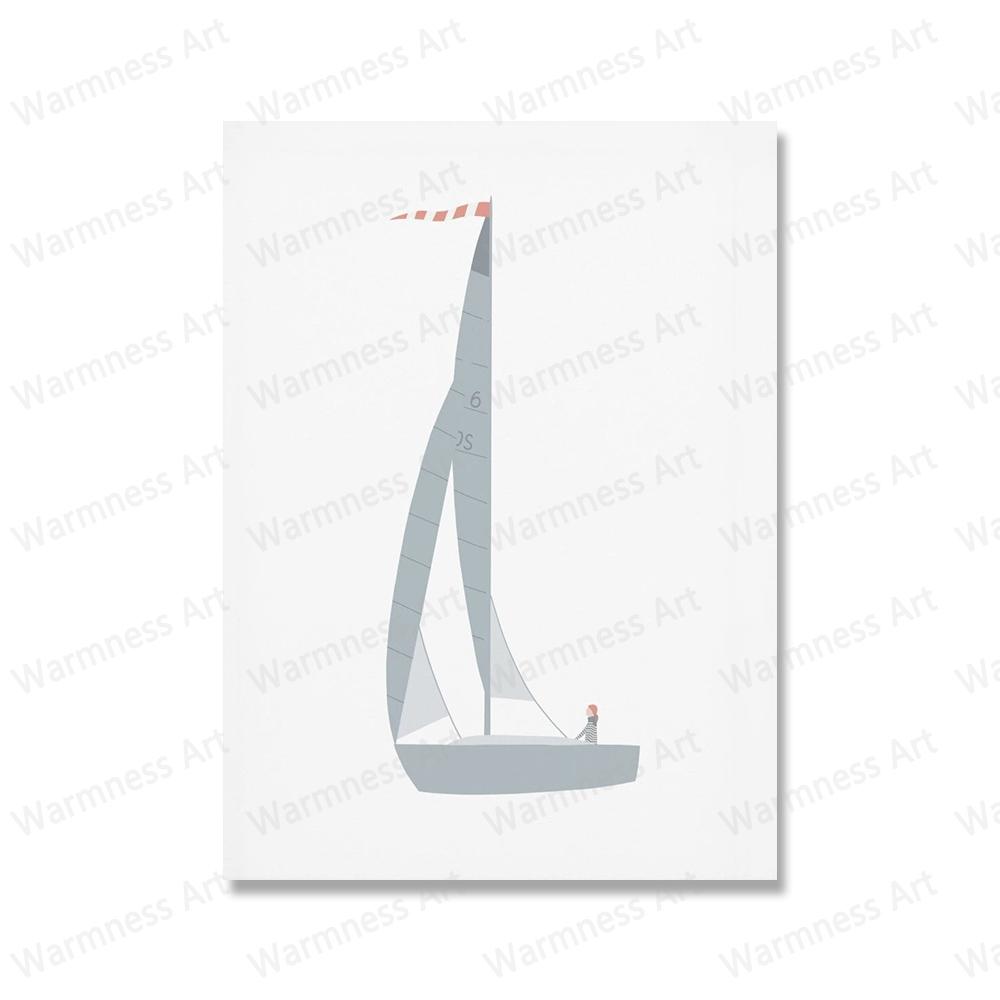 

Минималистичный морской китовый хвост пальма пляжный дом настенная живопись на холсте печать океан горизонт плакат парусная лодка фотографии домашний декор 21x30cm No Framed фиолетовый