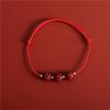Hand Woven Thin Red Rope Good Luck Chinese Style Bracelet For Couple Men Women Children