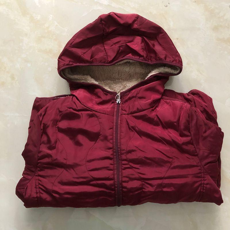 

Outwear Fall and Winter New Arrival Foreign Trade Women s Clothing Hooded Collar Long Sleeves Zipper Thin Pocket Casual Cotton-Padded Jacket 22802 Fuchsia (short) B- 20-25-1 S