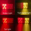 12V 24V Trunk LED Tail Light Turn Signal Indicator Stop Lamp Brightness Rear Taillight Brake Light for Car Truck Trailer