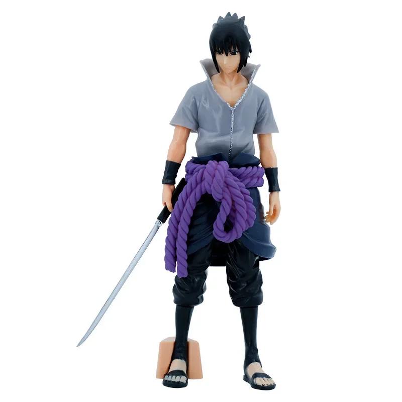 27CM Anime Shippuden Figurine Uchiha Sasuke PVC Action Figure NERO Collection Model Doll Desktop Decor Toy Gift