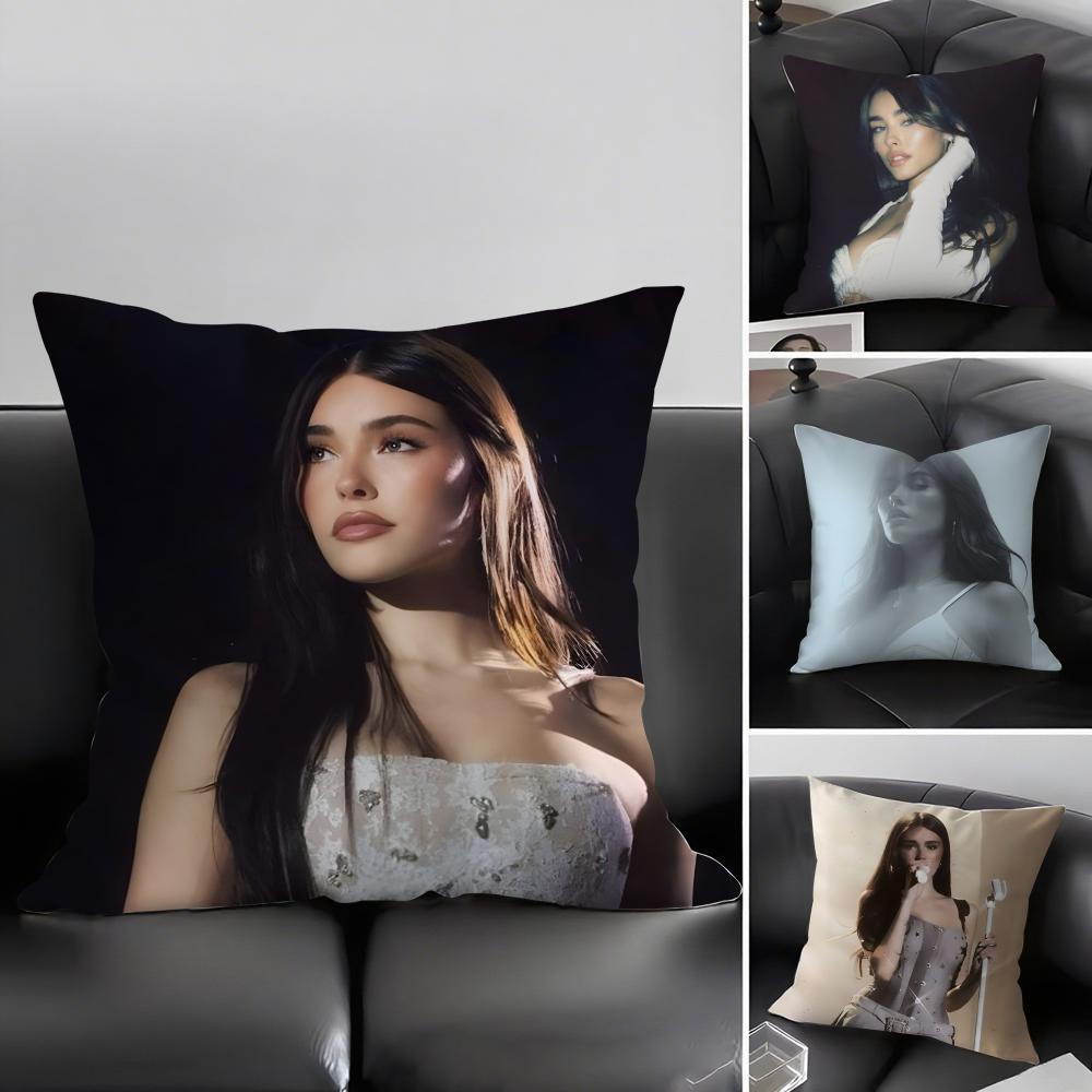M-Madison Beerr Singer Cushion Cover Pillowcase Ultra Soft Skin Friendly Fabric Cloud Like Comfort & Concealed Zipper