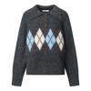 GGPX New York Button Collar Argyle Knit Gpakp026b