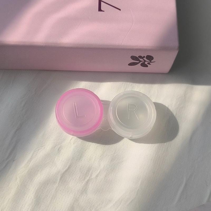 Colored Clear Contact Lens Case Box Holder Container Soak Storage Kit for Travel