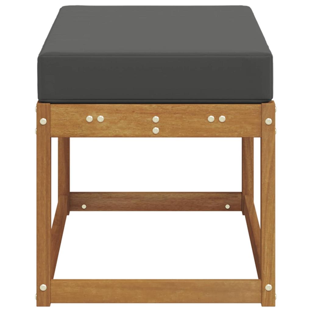 Outdoor Stool Bench Solid Acacia Wood Natural